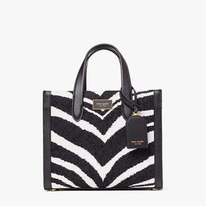 Kate Spade | Manhattan Bold Zebra Boucle Jacquard Small Tote